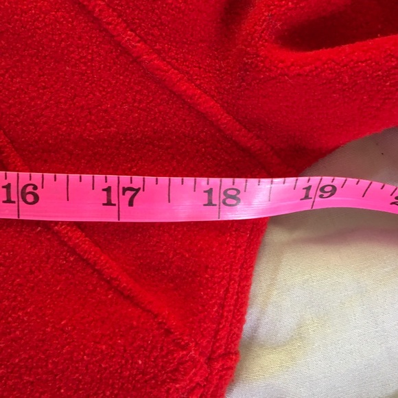 GapBody Red Fleece Jacket M - Picture 5 of 7